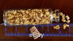 Genuine and natural Australian Gold Nuggets 1 Troy Ounce (31.1 gram) in vial