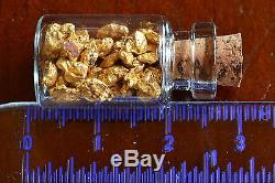Genuine and natural Australian Gold Nuggets 8 gram inside vial