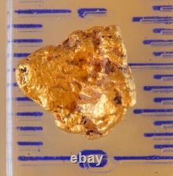 Genuine, natural Australian gold nugget 1.28 grams