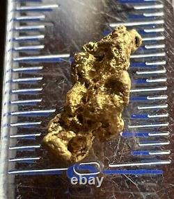 Genuine, natural Australian gold nugget 2.22 grams