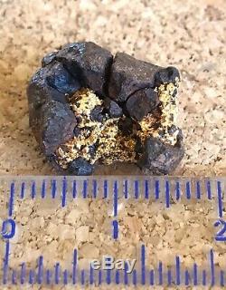 Genuine, natural, Australian gold nugget 4.2 gram gross, in Iron-stone