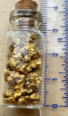 Genuine, natural Western Australian Gold Nuggets 20 grams in vial