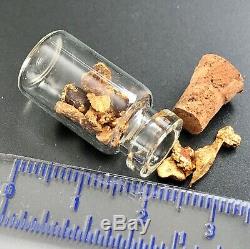 Genuine, natural Western Australian Gold Nuggets 3.5 grams inside vial