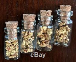 Genuine, natural Western Australian Gold Nuggets 5 grams inside vial (1 only)