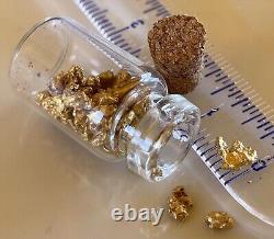 Genuine, natural, small Western Australian Gold Nuggets 7.00 grams in vial