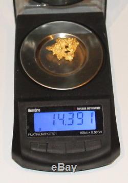 Gold Nugget 14.39 Grams (australian Natural)