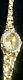 Gold Nugget Watch 14k Geneve Womens Solid Real Diamonds Wrist Vintage Repair