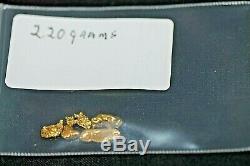Gold Nuggets 2.20 Gram, Alaskan Natural Placer # 6, Hi Purity, Low Shipping