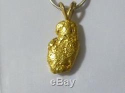 Gorgeous Natural Gold Nugget and Pendant Perfect size 6.168 grams