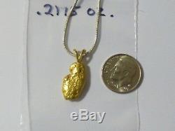 Gorgeous Natural Gold Nugget and Pendant Perfect size 6.168 grams