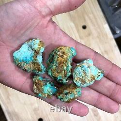 Hard Natural Castle Dome Turquoise Golden Blue Nuggets (From Bell)