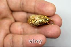 Heavy 18-21K Natural California Gold Nugget Pendant