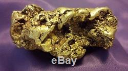 Huge & Heavy California Gold Nugget Placer Natural 279.1 Grams Golden Beauty