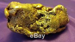 Huge & Heavy California Gold Nugget Placer Natural 279.1 Grams Golden Beauty
