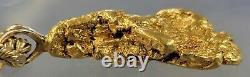 Huge Natural 24K Gold Nugget & 14K Chain