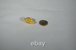 Large 1/2 Ounce gold nugget from Northern California. Natural Gold Nugget