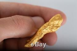 Large 1.91 Troy ounce gold nugget from Western Australia. Natural Gold Nugget
