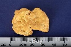 Large 65.66 Gram Natural Gold Nugget From Kalgoorlie, Western Australia
