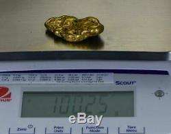 Large Alaskan BC Natural Gold Nugget 100.25 Grams Genuine 3.22 Troy Ounces