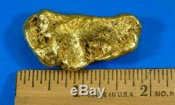 Large Alaskan BC Natural Gold Nugget 53.84 Grams Genuine 1.73 Troy Ounces