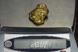 Large Alaskan BC Natural Gold Nugget 89.50 Grams Genuine 2.87 Troy Ounces