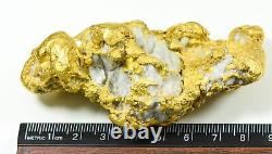 Large Alaskan BC Natural Gold Nugget with Quartz 424.09 Grams Genuine 13.63 Troy