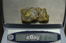 Large Alaskan BC Natural Gold Quartz Nugget 157.91 Grams Genuine 5.07 Troy Ounce