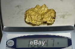 Large Natural Gold Nugget Australian 100.47 Grams 3.23 Troy Ounces Very Rare