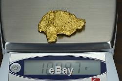 Large Natural Gold Nugget Australian 109.87 Grams 3.53 Troy Ounces Genuine