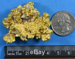 Large Natural Gold Nugget Australian 121.00 Grams, 3.89 Troy Ounces Genuine