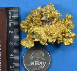 Large Natural Gold Nugget Australian 121.00 Grams, 3.89 Troy Ounces Genuine