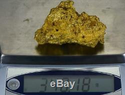 Large Natural Gold Nugget Australian 340.18 Grams 10.93 Troy Ounces Very Rare