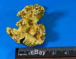 Large Natural Gold Nugget Australian 62.29 Grams 2.00 Troy Ounces Very Rare