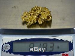 Large Natural Gold Nugget Australian 81.83 Grams 2.63 Troy Ounces Very Rare