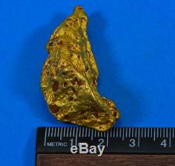 Large Natural Gold Nugget Australian Red Tint 88.17 Grams 2.83 Troy Ounces Ver