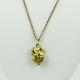 Large Natural Gold Nugget Pendant On 17.5 14k Yellow Gold Rope Chain