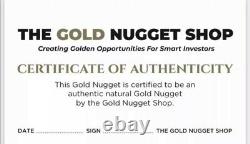 Large natural gold nugget from Australia. 83.66 Grams. With Shipping Insurance