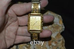 Man's (HEAVY NUGGET) Seiko 10kt/ Natural Nuggeted Gold/Diamond Watch