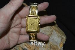 Man's (HEAVY NUGGET) Seiko 10kt/ Natural Nuggeted Gold/Diamond Watch