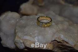 Man's NATURAL NUGGET/Diamond Band With14kt Gold Base(Size 7.75)8.2GRAMS