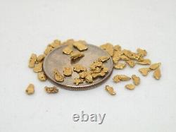 Natural Alaska Yukon BC gold nuggets bullion placer 2.5 dwt 3.8 grams 8/10