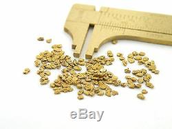 Natural Alaska Yukon BC gold nuggets bullion placer 2.5 dwt 3.9 grams 12/14