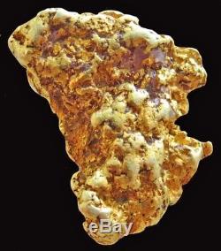 Natural Alaskan 5.7 Gram Gold Prospector Mineral Nugget Quartz Specimen