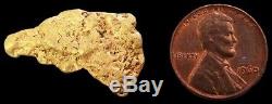 Natural Alaskan 7.3 Gram Gold Prospector Tomahawk Nugget Specimen