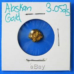 Natural Alaskan Gold Nugget 3.052 grams