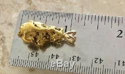 Natural Alaskan Placer Gold River Nugget Pendant 11.5 grams Beautiful Specimen