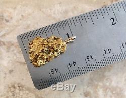 Natural Alaskan Placer Gold River Nugget Pendant 5.50 grams