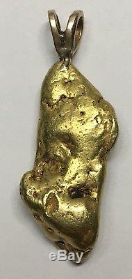 Natural Alaskan Pure Gold Nugget Pendant 23.7 Grams