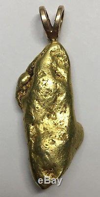 Natural Alaskan Pure Gold Nugget Pendant 23.7 Grams