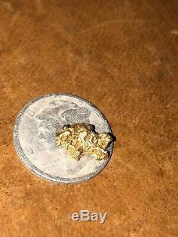 Natural California Gold Nugget 1.2 Grams Beautiful Rare